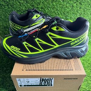 Salomon XT-6 - Neon Tokyo Green Gecko Black - L47583000 - Men’s Size 8 - NEW!